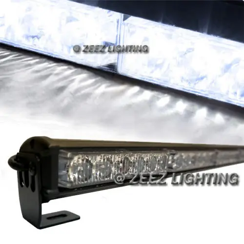 

CYAN SOIL BAY White 38" 36 LED Traffic Advisor Emergency Strobe Beacon Flash Warning Light Bar