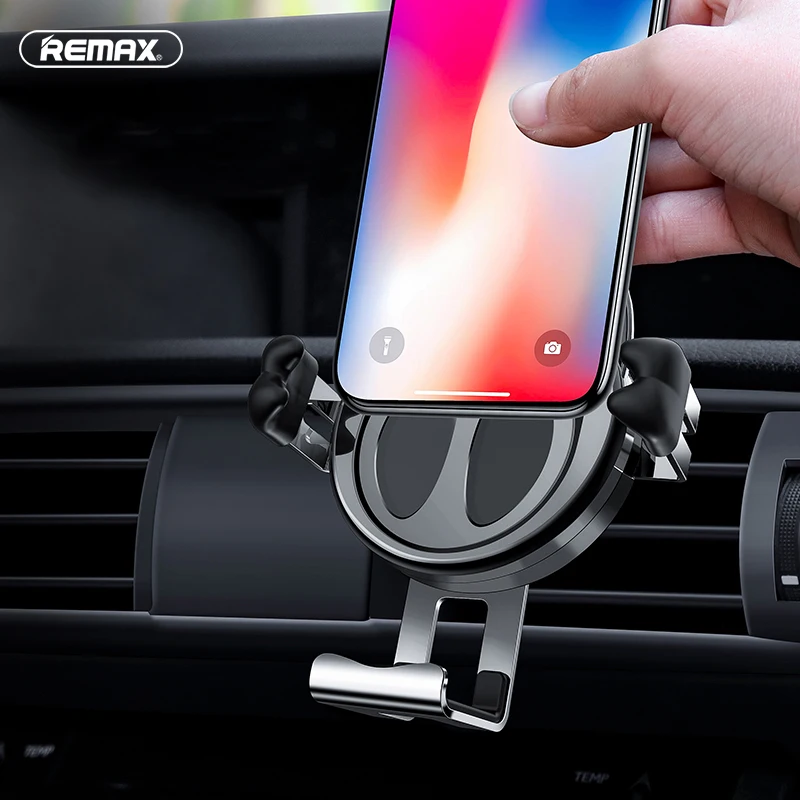 Remax 10W Qi Wireless Charger Car Gravity Reaction Air Vent Mount Phone