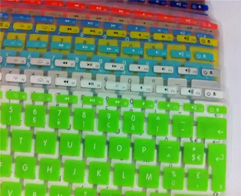 

EU French Fonts Silicone Keyboard Cover 5PCS Skin Sticker Protector Protective Film For Macbook Air 11 11.6 New Arrival