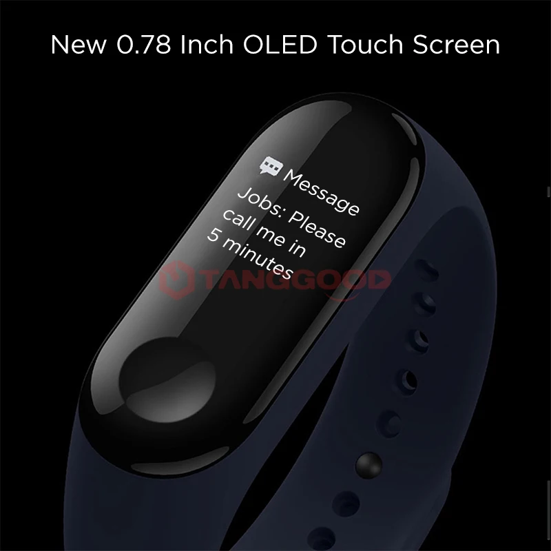 Xiaomi Mi band 3 0,7" OLED большой сенсорный экран новые умные браслеты браслет