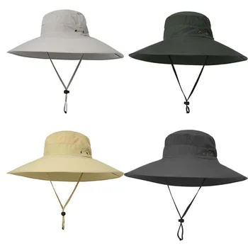 

4 Colors high quality outdoor fisherman hat UPF 50+ Sun protection breathable UV protection face big fishing hat