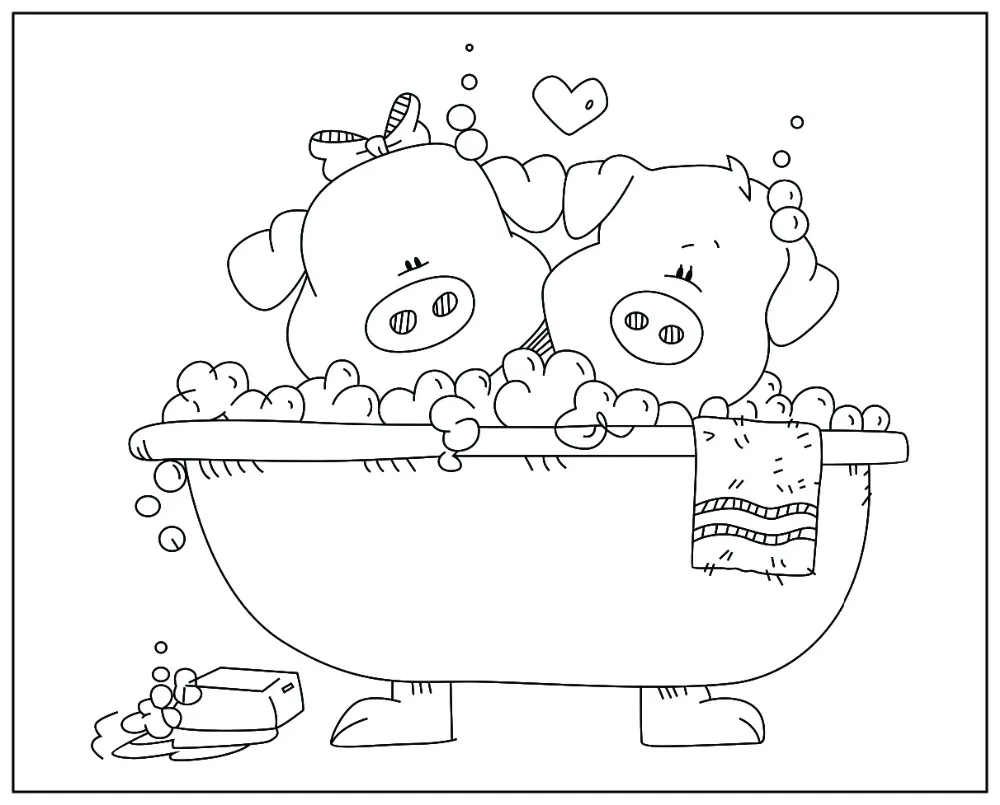

pig take a shower Transparent Silicone Rubber Stamp and metal die Sheet Cling Scrapbooking DIY Cute Pattern Photo Album Stamp