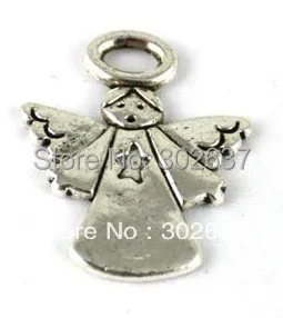 

FREE SHIPPING 40PCS Tibetan silver Cute Angel Charm A13489-1