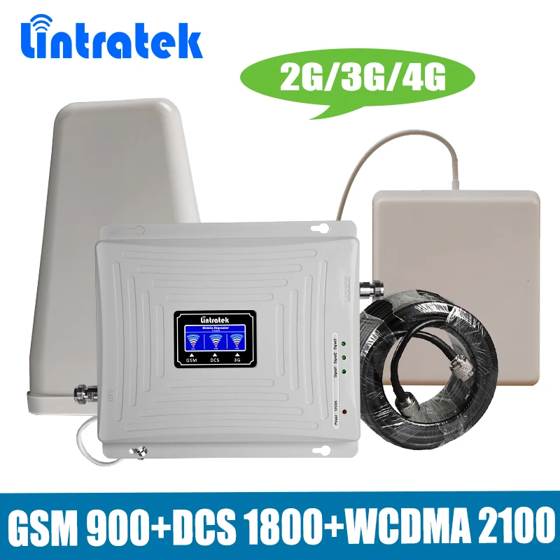 Lintratek Signal Repeater 2G 3G 4G GSM 900/DCS LTE 1800/WCDMA UMTS