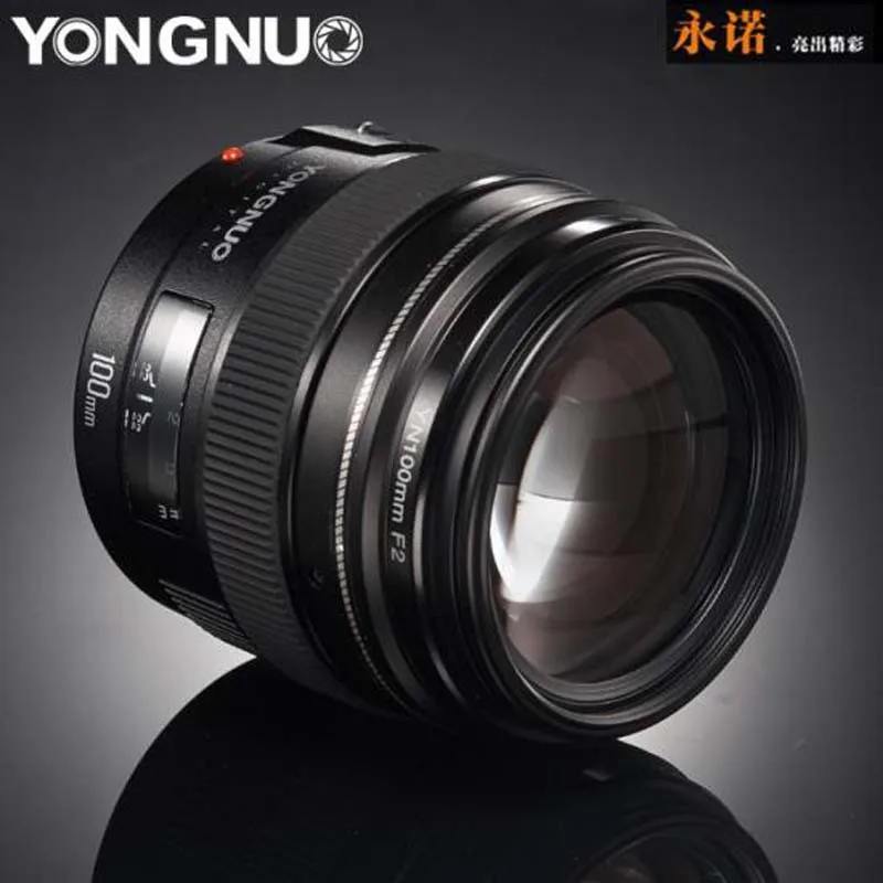 Объектив Yongnuo YN100mm F2 для Canon EOS Rebel AF MF 5D IV 1300D T6 760D 750D 1D 5DS R | Электроника