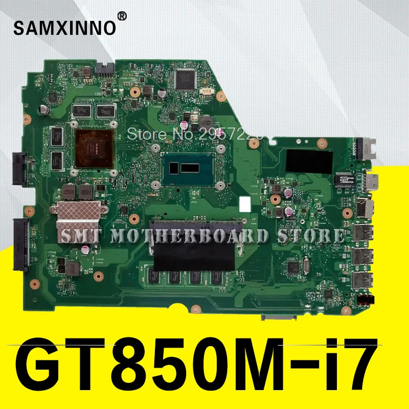 X751LKB материнская плата I7 GTX850 для For Asus A751L K751L X751LK ноутбука Материнская Тест