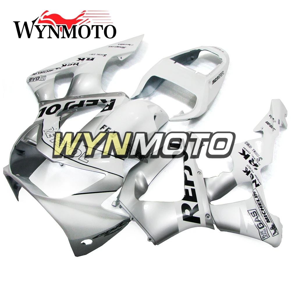 

Full White Silver Fairings For Honda CBR900RR 929 2000-2001 Year Injection ABS Plastics 00 01 Bodywork Motorbike Frame Fitting