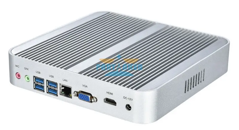 Без вентилятора 4 К HTPC ТВ коробка Nuc компьютер Barebone Mini PC I5 4200u с Intel Core i5 4200U Max 16 г Оперативная память 512 г SSD 1 ТБ HDD Windows 10