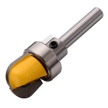 

1/4'' Shank Bowl Router Bit Dish Tray Practical Wood Carving Cutting Tools With Storage Box for DIY Woodworking Cutters Yellow