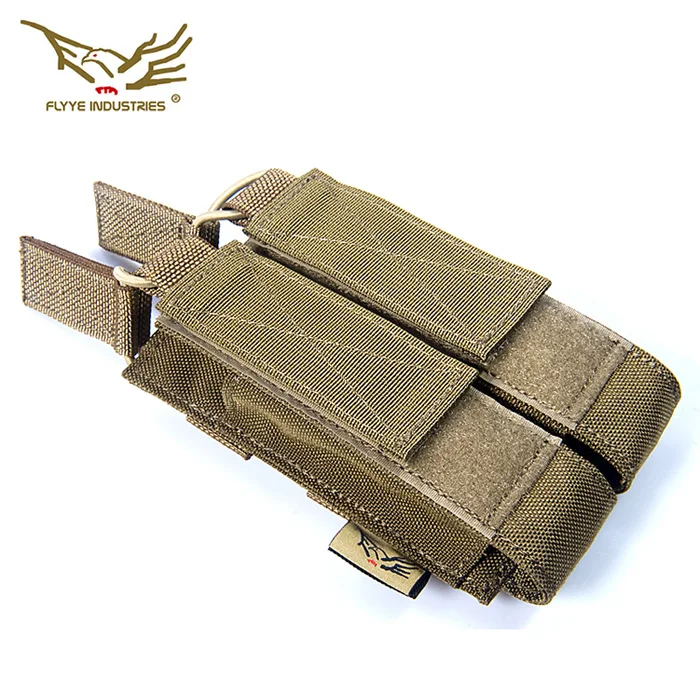 FLYYE FY-PH-M027 MP7 Molle двойной открытый Топ маг Чехол для наружного фонарика тактический жилет сумка сумки прилагается посылка