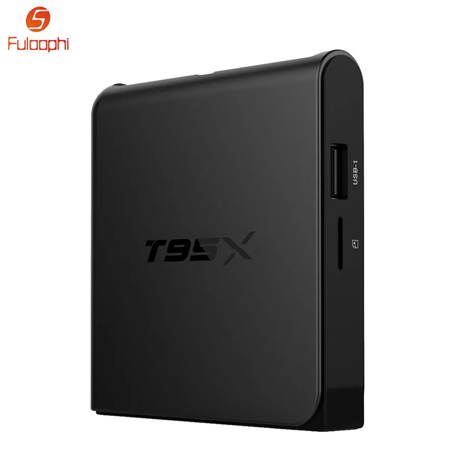 

Fuloophi T95X Android 6.0 TV Box Amlogic S905X Quad Core Smart Set Top Boxes 4K HD Media Player RAM 1GB/2GB ROM 8GB/16GB
