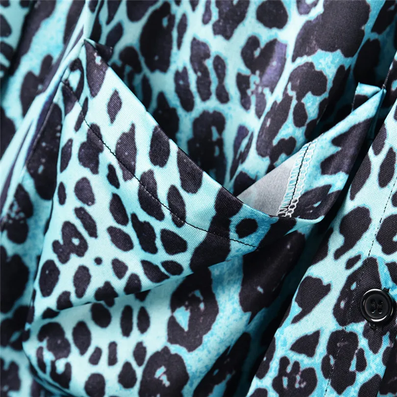  Fashion Womens Autumn Winter Casual Long Sleeve Leopard Print Fashion Coat Bllouse T-Shirt Tops Long coat New Arrival#4F01 (13)