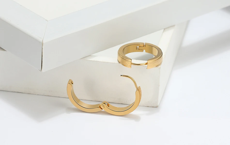 Effie queen Винтажные серьги-кольца из нержавеющей стали 19 мм Круг для женщин аксессуары для одежды амулеты на каждый день OL ювелирные изделия подарок DGTE96