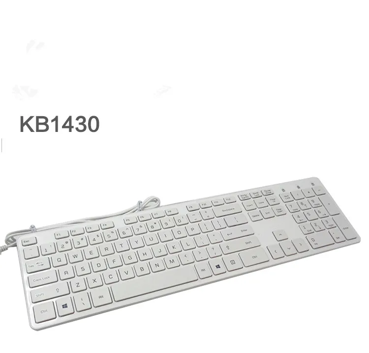 

MAORONG TRADING White wired keyboard full size keyboard ultra thin Arabic layout for LG KB1430 laptop external desktop keyboard