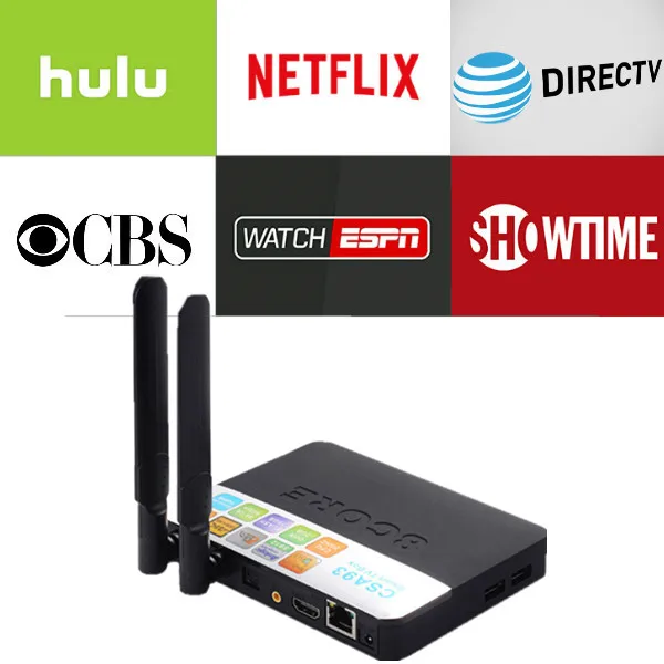 

CSA93 Android tv Box 4G/32G with 1 year Netflix/HULU/Directv/CBS account warranty work in Set top box Smarttv smartPhone