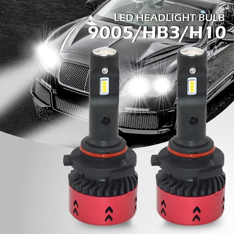 

2PCS Car LED Headlamp Bulb Mini Type Super Bright H1 H3 H11 H4 H7 H13 9006 12V auxiliary lamp Car Headlight Automobile Fog Light