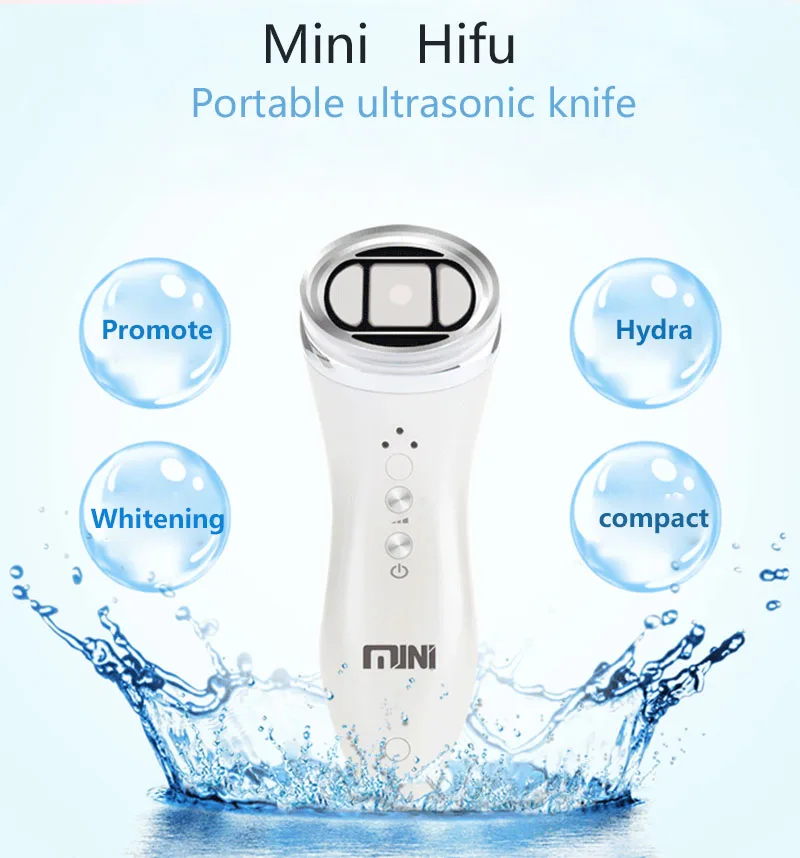 

Bipolar Mini Hifu RF Face Lifting Neck Wrinkle Removal Focused Ultrasound LED Radio Frequency Anti-aging Facia Beauty Massager