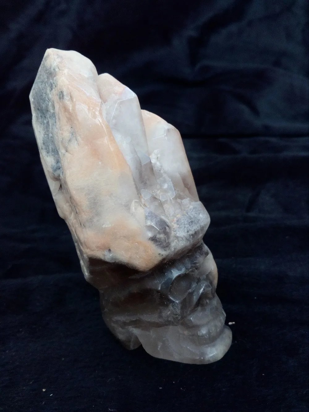 

NATURAL Quartz Crystal Carved Skull