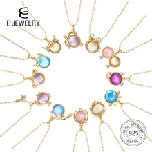 E ювелирные изделия 12 Созвездие натуральный корпус Кристалл ожерелье кулон 18 K позолоченная цепочка ожерелье s для женщин подарок на день рождения