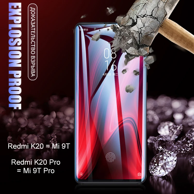 2 шт 10D полное покрытие для Xiaomi mi 9T Pro Red mi K20 Pro K30 Закаленное стекло Защитная пленка на K 20 mi 9 Lite T PRO