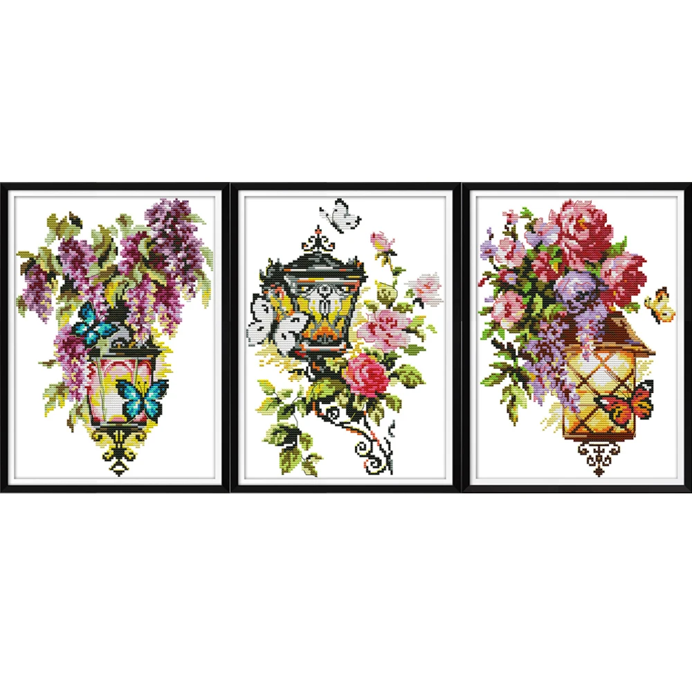 

NKF The Light of Love Cross Stitch Kits 11CT 14CT Chinese Cross Stitch Pattern Embroidery Needlework Set for Home Decor