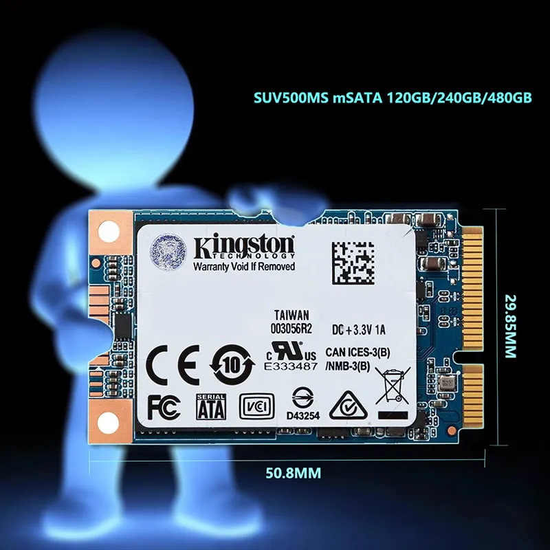 Kingston MSATA SSD 120 ГБ 240 ГБ 480 ГБ mSATA SSD 1 ТБ 2 ТБ HDD 2," жесткий диск SATA Rev 3,0 для ноутбука с HDD чехол SSD жесткий диск