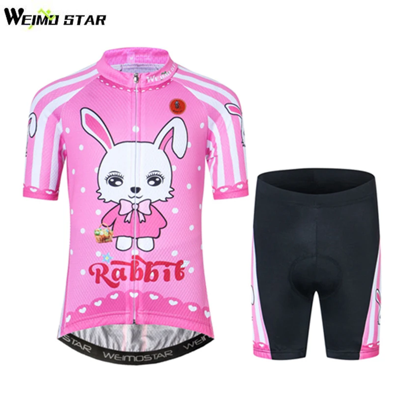 Weimostar Children Cycling Clothing Boys Girls Bicycle Jersey Short