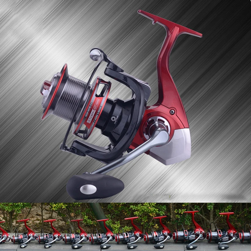 Metal Fishing Reel Spinning 1000 2000 3000 4000 5000 6000 7000 13+1 BB No Gap