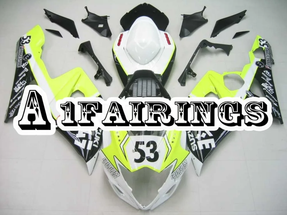 Motorcycles Full Fairings For Suzuki GSXR1000 K5 2005 2006 GSXR-1000 05 06 ABS Plastic Injection Body Kits White fluorescein New |
