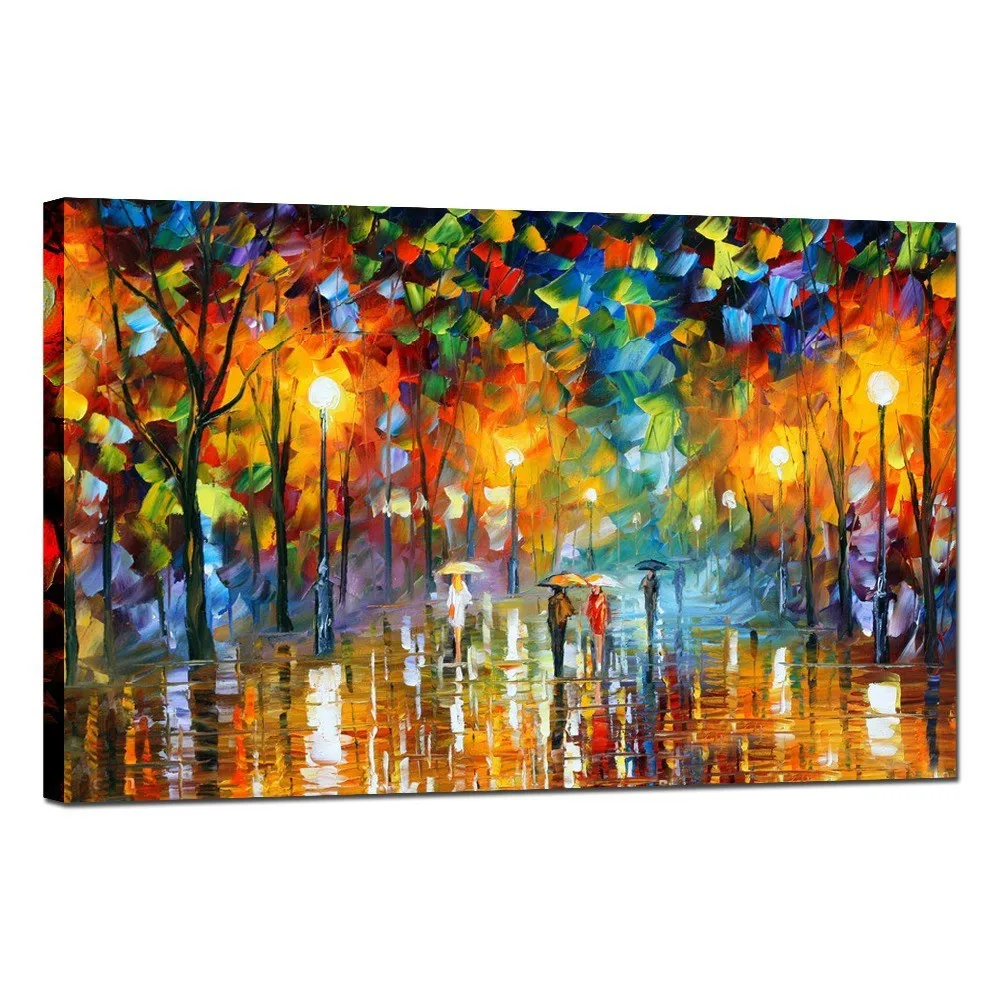 rain lovers Lover Rain Street Tree Lamp Landscape 3