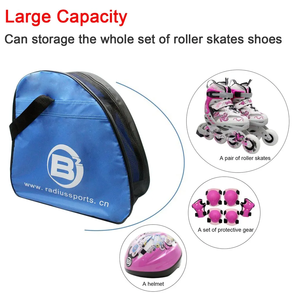 Водонепроницаемая ткань Оксфорд для детей и взрослых скейт обувь сумка для хранения большой емкости Переносная Сумка на одно плечо