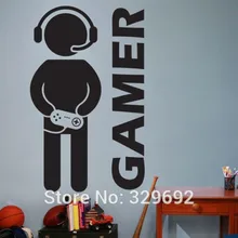 New style DIY Video Game Gaming Gamer Joystick Wall Decal Art Home Decor Wall Sticker VInyl Decoration Wall Mural Paper tx-179
