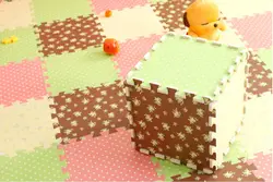 9 шт./лот 300 мм пены EVA puzzle коврики ковры цветок страна зерна Звукоизолированные Детские ковровое покрытие Infantil