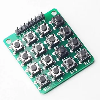 

8pin 4x4 4*4 Matrix 16 Keys Button Keypad Keyboard Breadboard Module Mcu