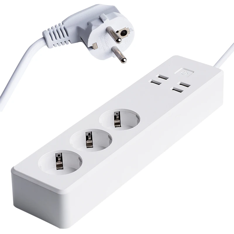 

Wifi Remote Control Switch Adapter Surge Protector EU Plug Smart USB Power Strip Socket Home Automation Switch for Smartphones