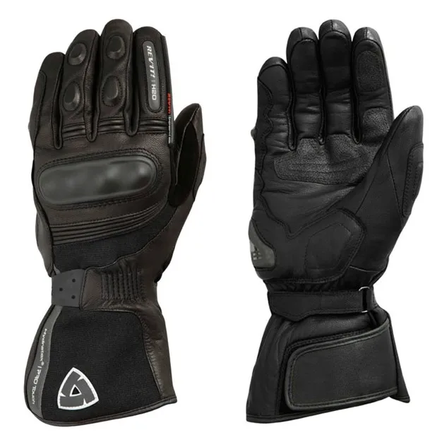 

REVIT Waterproof H2O Gloves Motorcycle Cycling Riding Winter Warm Genuine Leather Long Gloves Black