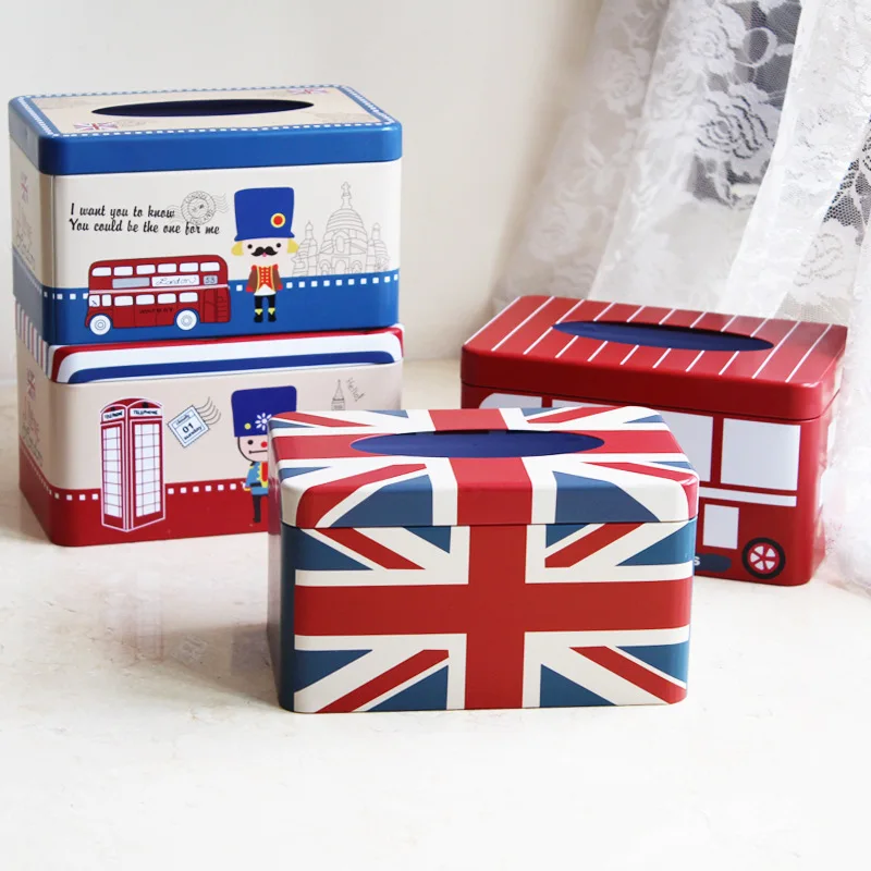 

Tissue Boxes for Paper Dispenser Tissue Case Box metal Storage Organiser Car Desk Accessories Holder Kitchen