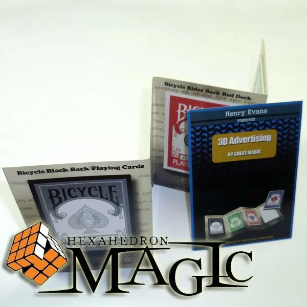 

3D Advertising by Henry Evans /close-up mentalism magic trick / wholesale