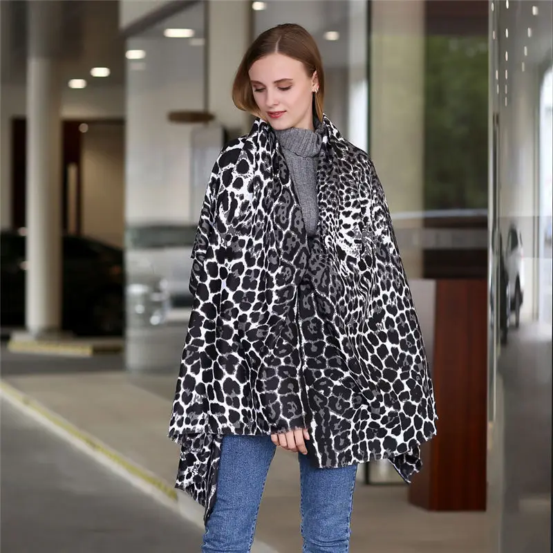  Newly Fashion Long Soft Animal Leopard Print Shawl Scarf Wraps women's scarves handkerchief hijab s