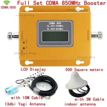 

Full Set LCD Screen GSM CDMA 850 Mhz 70dB 850MHz Repeater Booster Cell phone Mobile Signal Repeater Amplifier & Yagi Antenna Set