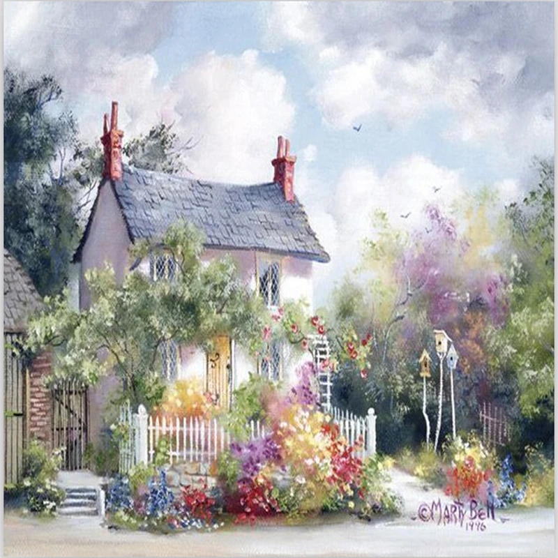 40 50 Cm Beautiful House Painting By Numbers Wall Pictures For 40 50 Cm Beautiful House Painting By Numbers Wall Pictures For Living Room Canvas Art Cuadros Decoracion M615 In Calligraphy From