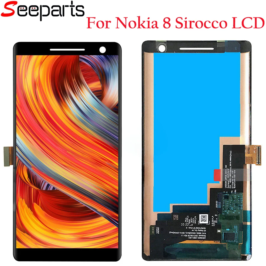 

5.5''for Nokia 8 Sirocco LCD Display Screen with Touch Screen Digitizer Assembly Replacement Parts+Tools for Nokia 8 Sirocco lcd