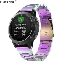 HIPERDEAL сменный металлический ремешок для часов из нержавеющей стали Quick Fit для Garmin Fenix 5