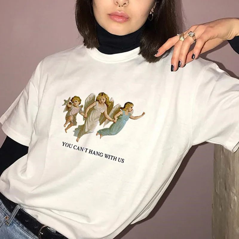 

Women'S Tops Short Sleeves Home T-Shirts Stretchy Cotton Soft Slim Women