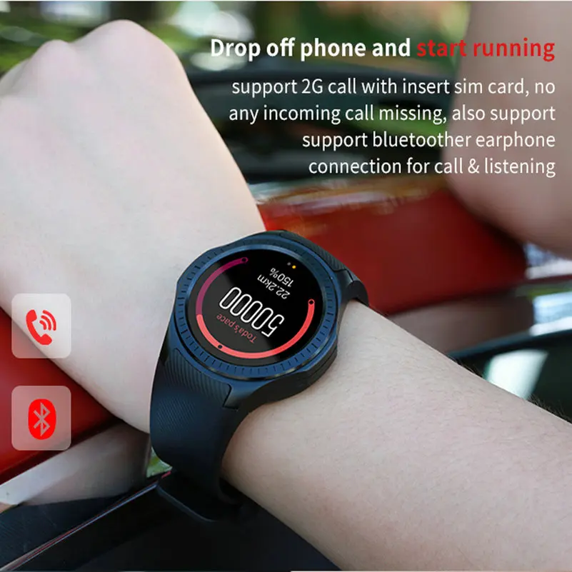 Bluetooth Смарт часы L1 телефон Полный Круглый Круг наручные Smartwatch MTK2502 APK для Apple iPhone 6 6S