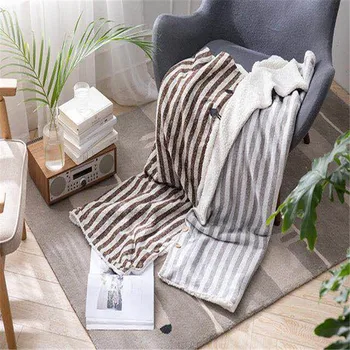 

cashmere+knitting blanket. Winter warm blanket, wearable shawl blanket.office and car break blanket.80*135cm