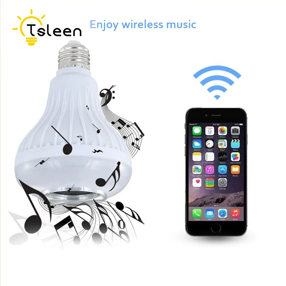 

Cheap Magic Blue 6W E27 RGBW led light bulb Bluetooth 3.0 smart lighting lamp color change Wireless AC100-240V for home hotel