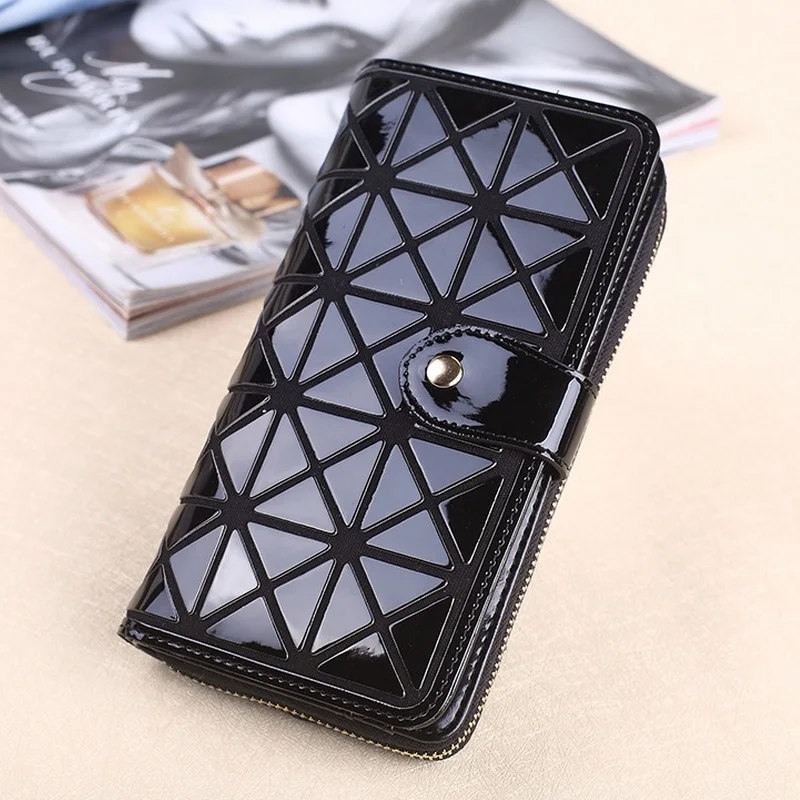 Женский модный клетчатый женский кошелек клатч геометрический для девочек