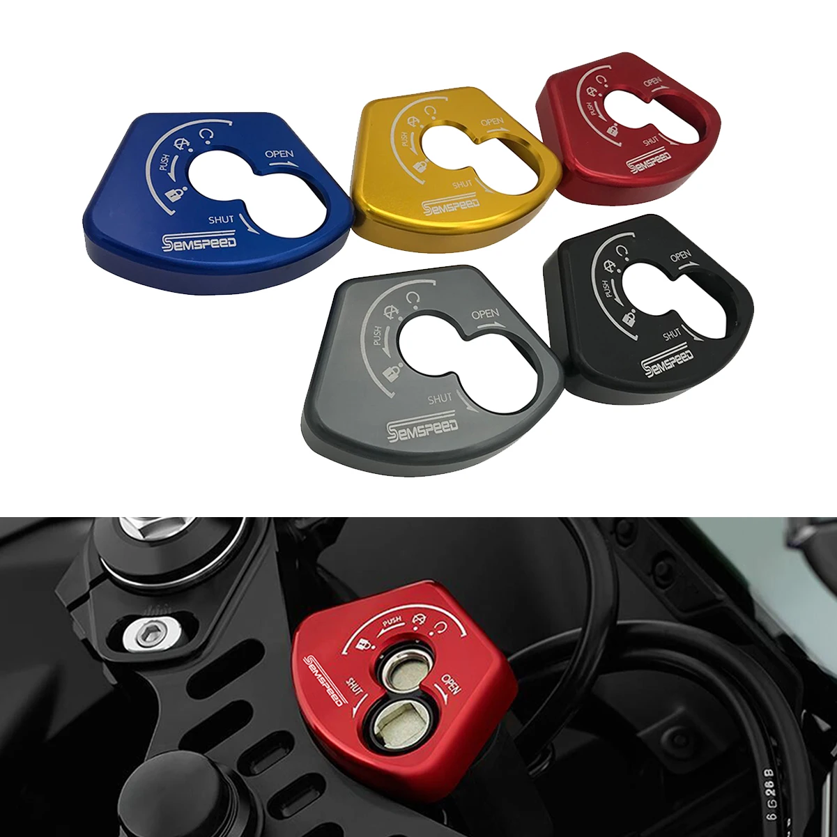 

Motorcycle Modified r 15 v 3 2017 2018 2019 Ignition Switch Electric Key Case Door Lock Protector Cover Guard For Yamaha R15 V3