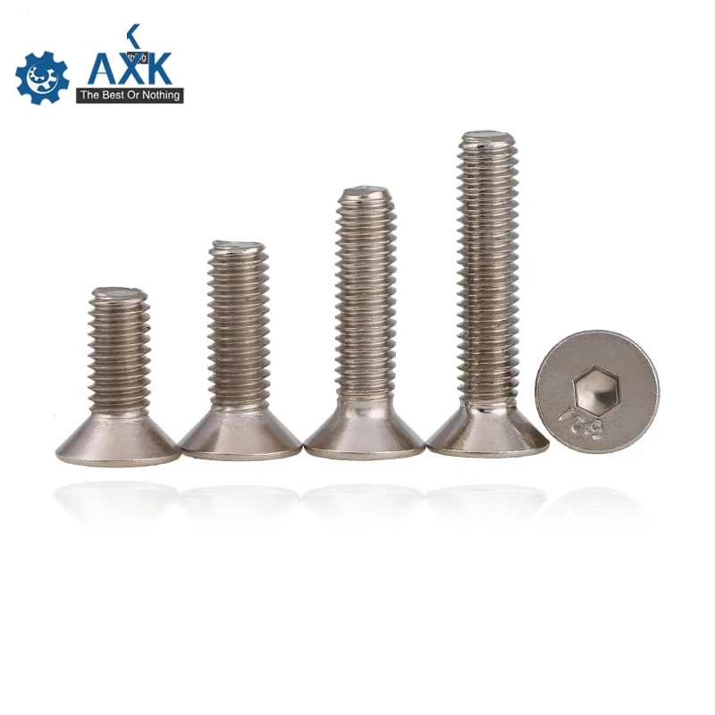 

DIN7991 304 Stainless Steel M2 M2.5 M3 M4 M5 M6 Hexagonal Countersunk Screws Flat Head Screw Bolt GB70.3 ISO10642 JISB1194